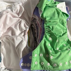 Cloth Diaper Bundle (44 Alva Baby and several pre folds + accessories)